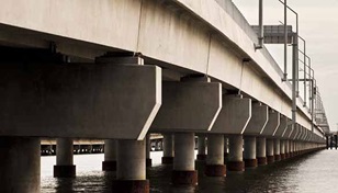 The Ted Smout Memorial Bridge, Australia's longest bridge at 2.7 kilometres, opened in July 2010 